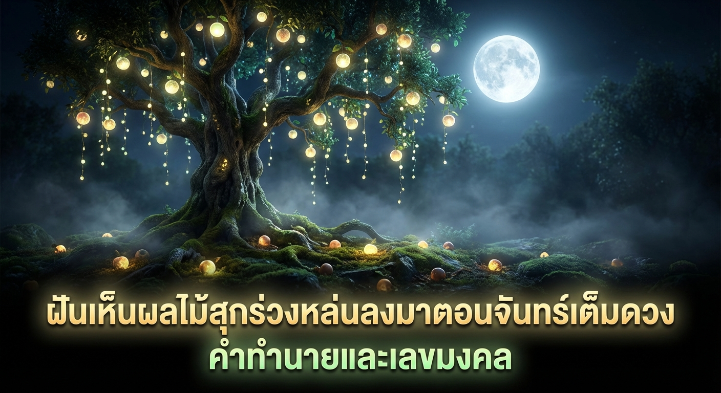 ฝันเห็นผลไม้สุกร่วงหล่นลงมาตอนจันทร์เต็มดวง คำทำนายและเลขมงคล