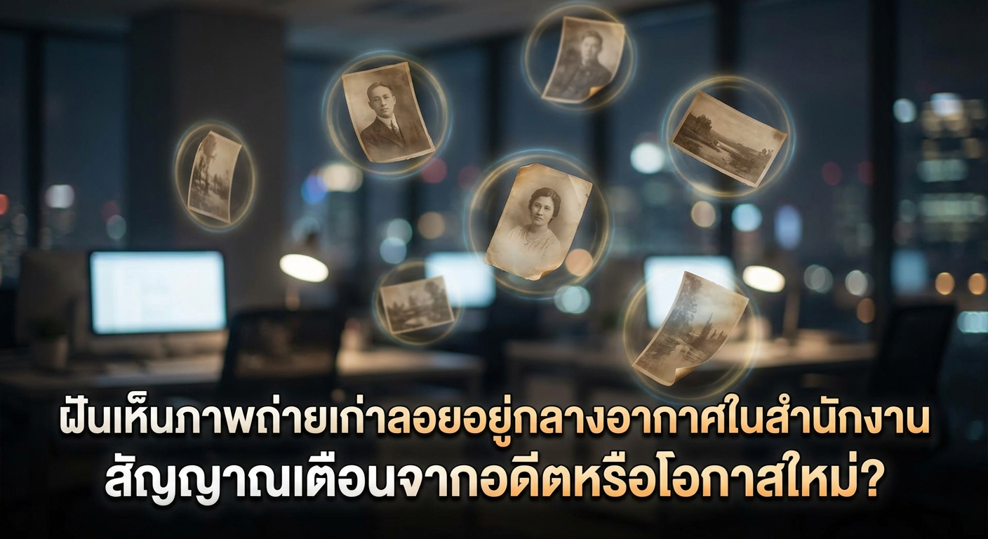ฝันเห็นภาพถ่ายเก่าลอยอยู่กลางอากาศในสำนักงาน สัญญาณเตือนจากอดีตหรือโอกาสใหม่?