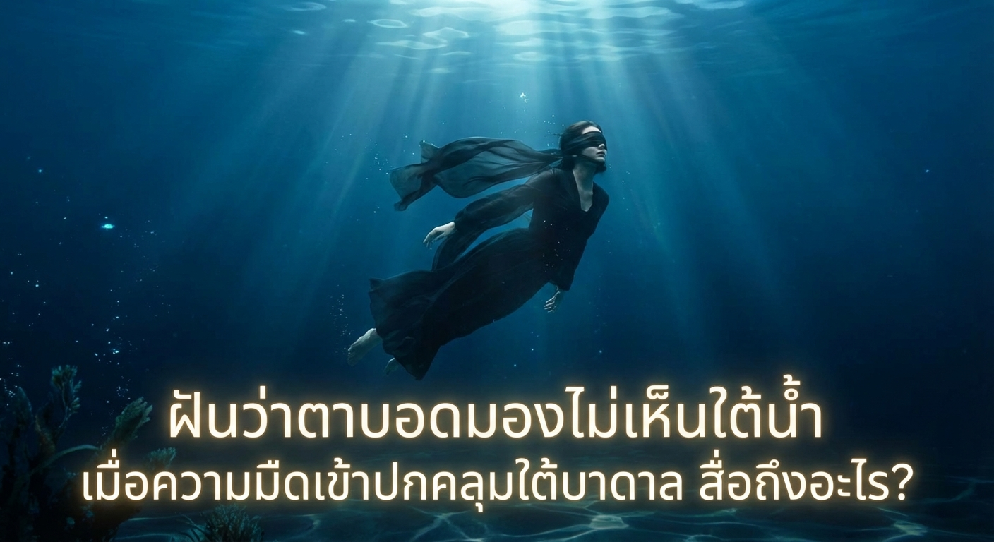 ฝันว่าตาบอดมองไม่เห็นใต้น้ำ เมื่อความมืดเข้าปกคลุมใต้บาดาล สื่อถึงอะไร?