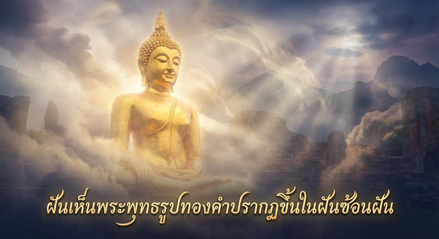 ฝันเห็นพระพุทธรูปทองคำปรากฏขึ้นในฝันซ้อนฝัน
