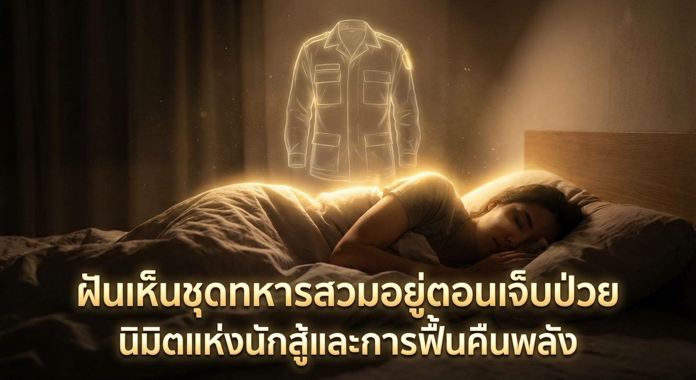 ฝันเห็นชุดทหารสวมอยู่ตอนเจ็บป่วย นิมิตแห่งนักสู้และการฟื้นคืนพลัง