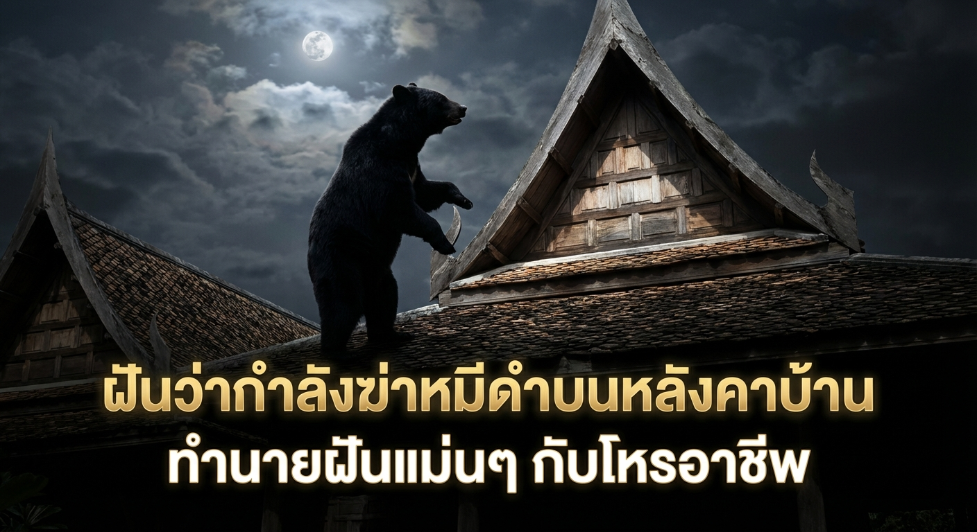 ฝันว่ากำลังฆ่าหมีดำบนหลังคาบ้าน ทำนายฝันแม่นๆ กับโหรอาชีพ