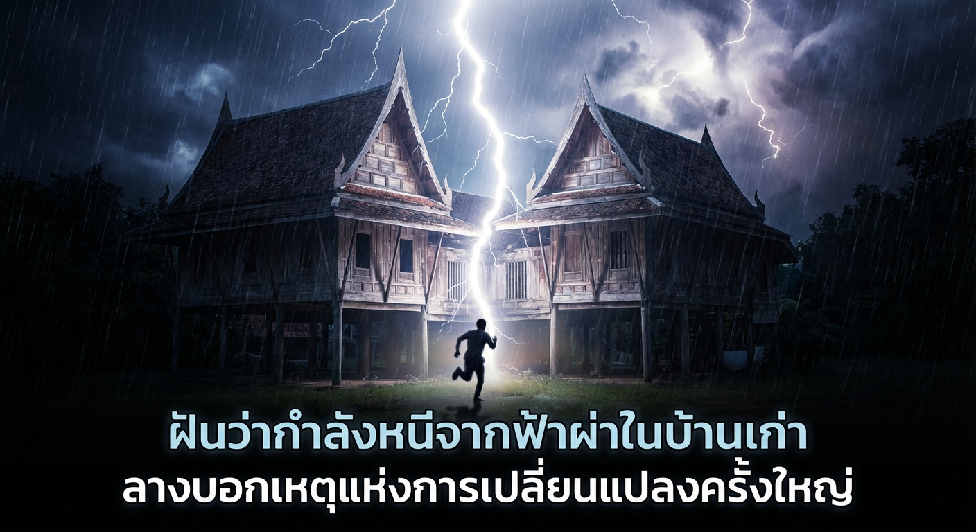 ฝันว่ากำลังหนีจากฟ้าผ่าในบ้านเก่า ลางบอกเหตุแห่งการเปลี่ยนแปลงครั้งใหญ่
