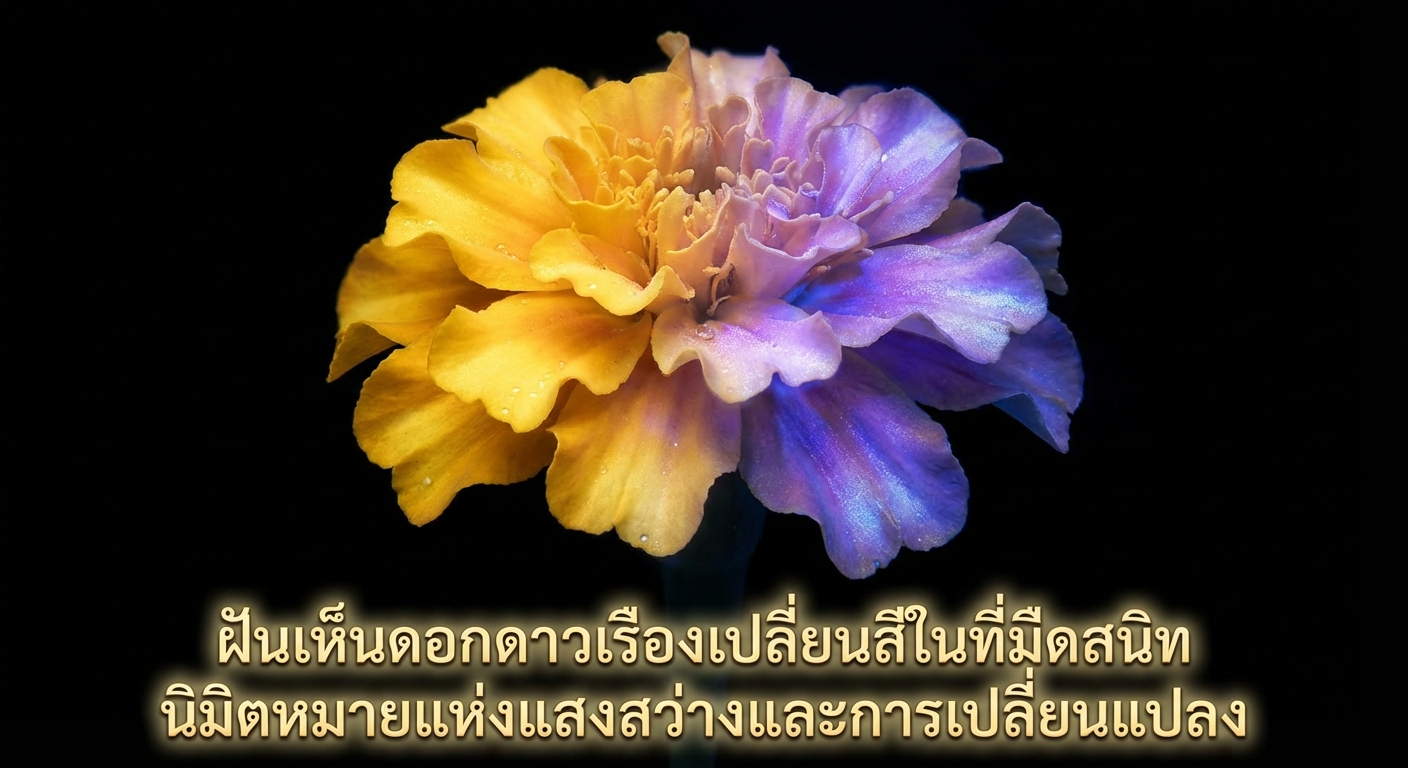 ฝันเห็นดอกดาวเรืองเปลี่ยนสีในที่มืดสนิท นิมิตหมายแห่งแสงสว่างและการเปลี่ยนแปลง