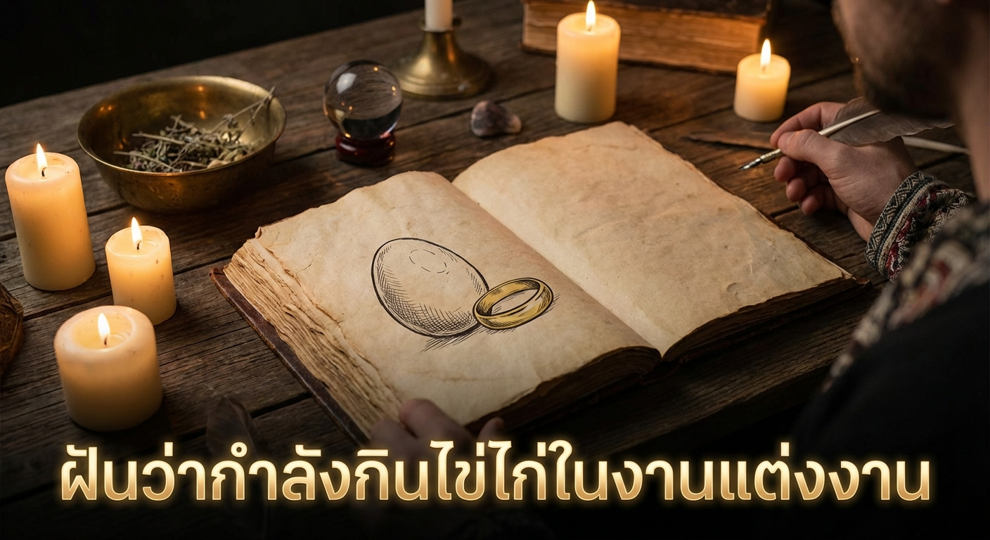 ฝันว่ากำลังกินไข่ไก่ในงานแต่งงาน