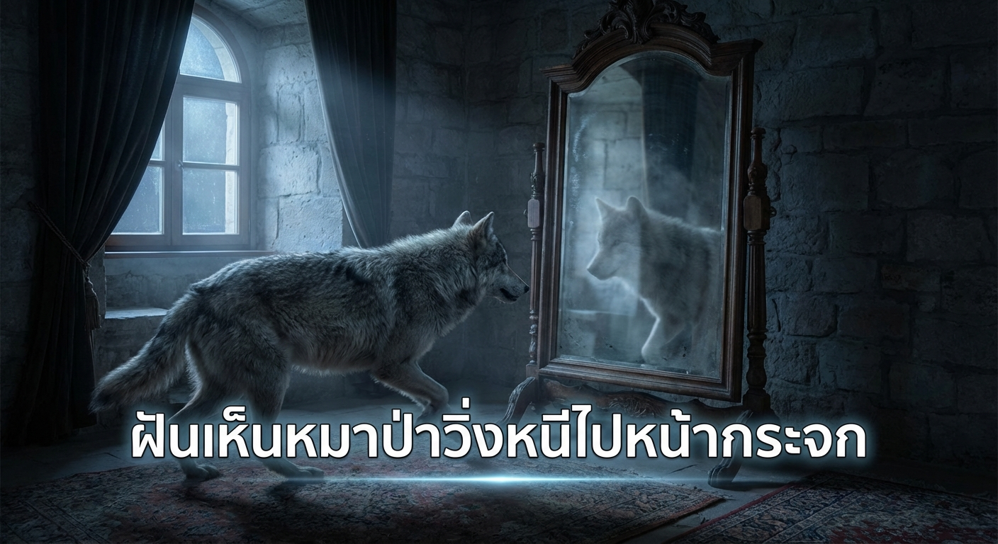 ฝันเห็นหมาป่าวิ่งหนีไปหน้ากระจก