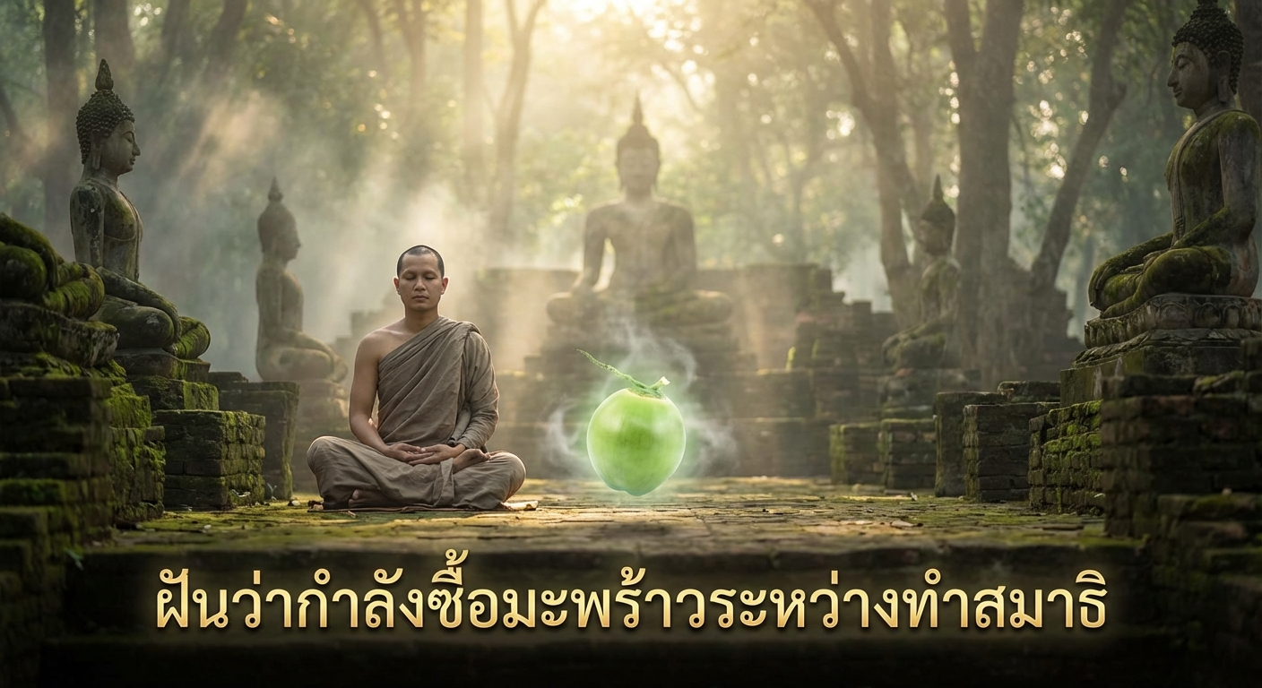ฝันว่ากำลังซื้อมะพร้าวระหว่างทำสมาธิ
