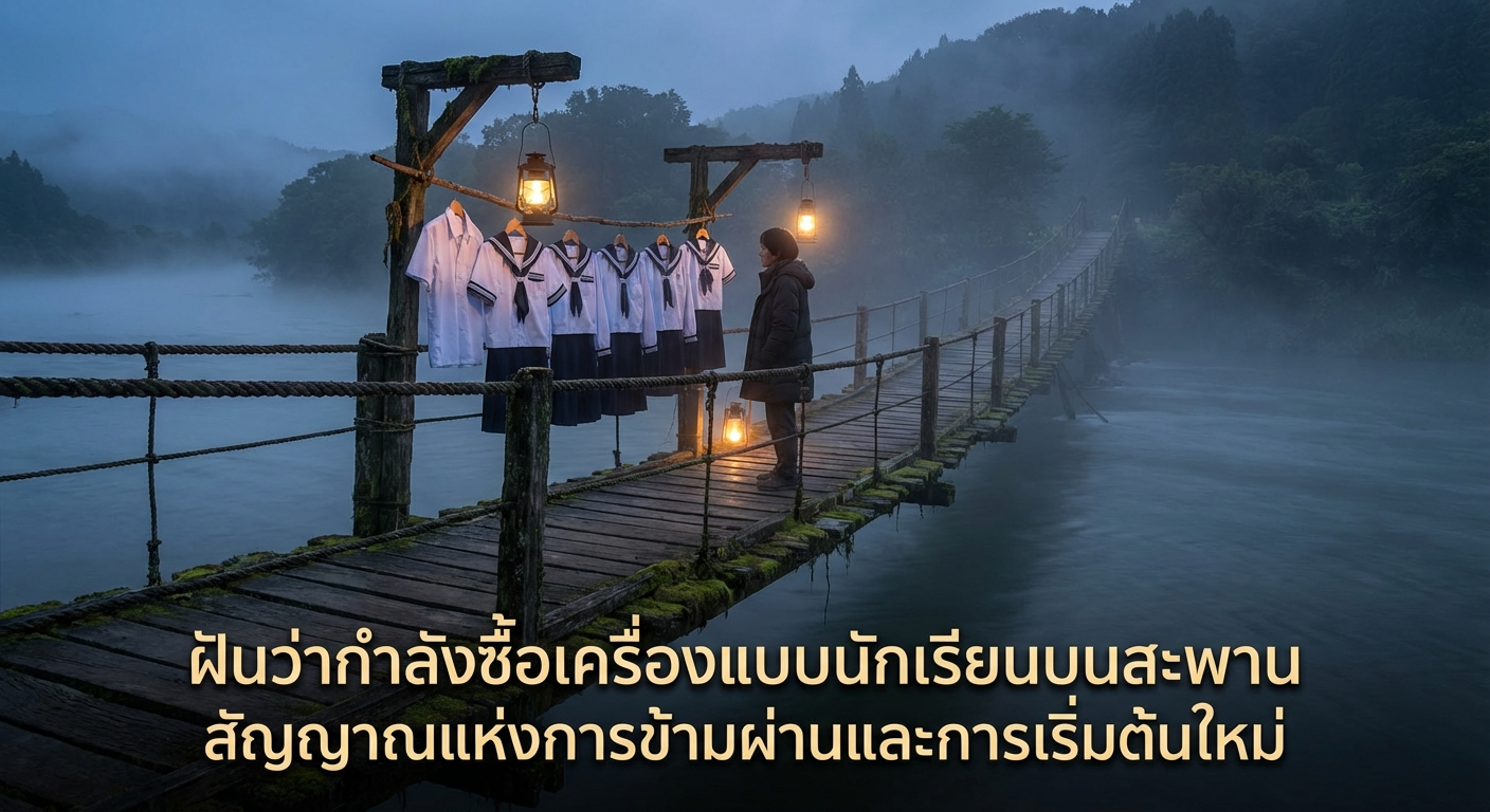 ฝันว่ากำลังซื้อเครื่องแบบนักเรียนบนสะพาน สัญญาณแห่งการข้ามผ่านและการเริ่มต้นใหม่