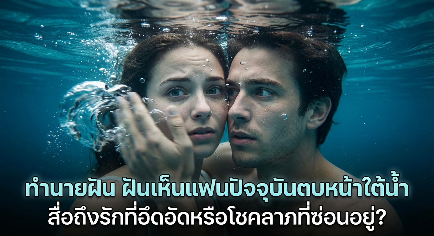 ทำนายฝัน ฝันเห็นแฟนปัจจุบันตบหน้าใต้น้ำ สื่อถึงรักที่อึดอัดหรือโชคลาภที่ซ่อนอยู่?